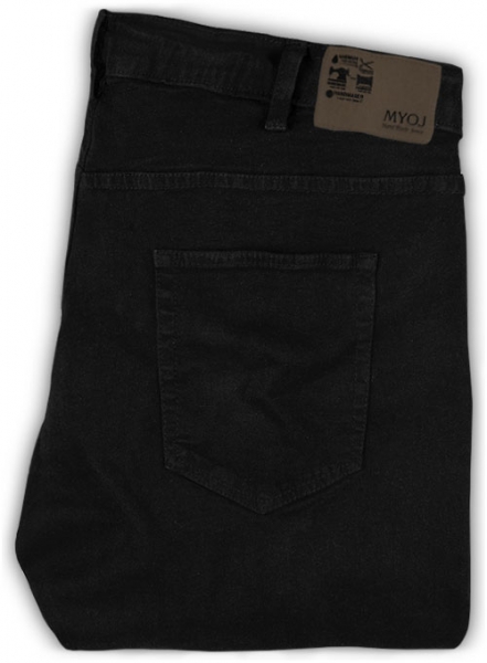 Twiggy Double Zipper Black Jeans