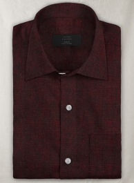 Dublin Wine Linen Shirt