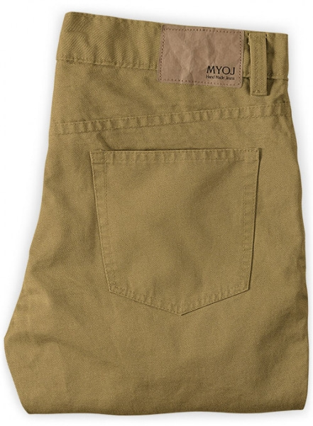 Tan Peach Finish Chino Jeans