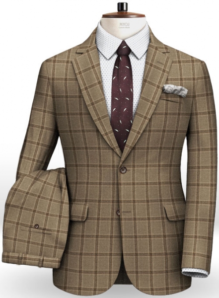 Light Weight Autumn Beige Tweed Suit