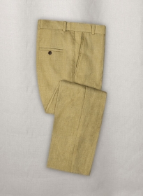 British Khaki Pure Linen Pants