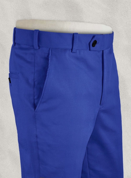 Italian Vivid Blue Cotton Suit