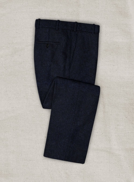 Italian Oxford Blue Tweed Pants