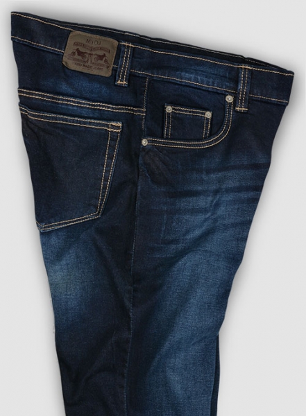 Titus Blue Hard Wash Whisker Stretch Jeans