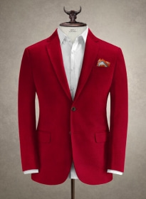Caccioppoli Canvas Red Cotton Jacket