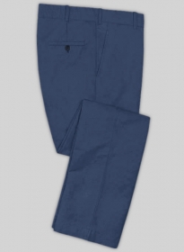 Royal Blue Safari Cotton Linen Pants