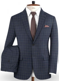 Napolean Villa Blue Wool Suit