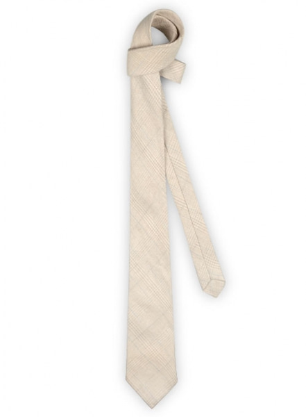 Italian Linen Tie - Magna Beige