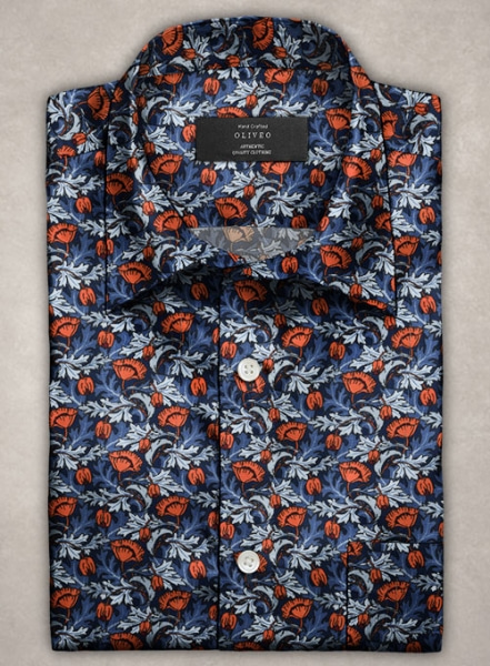 Bloom Cupro Shirt - Half Sleeves