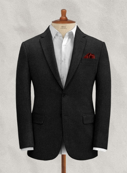 Italian Black Tweed Jacket