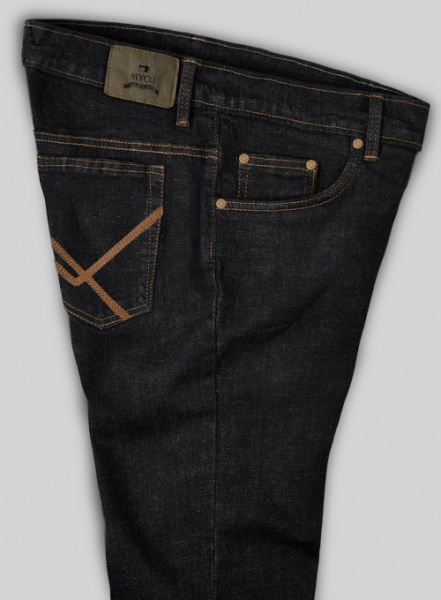 Logan Black Hard Wash Stretch Jeans - Look #572