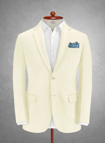 Italian Cream Cotton Stretch Suit