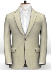 Italian Prima Beige Linen Jacket