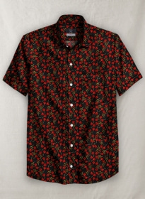 Liberty Pose Cotton Shirt - Half Sleeves