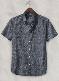 Italian Linen Barna Shirt - Half Sleeves