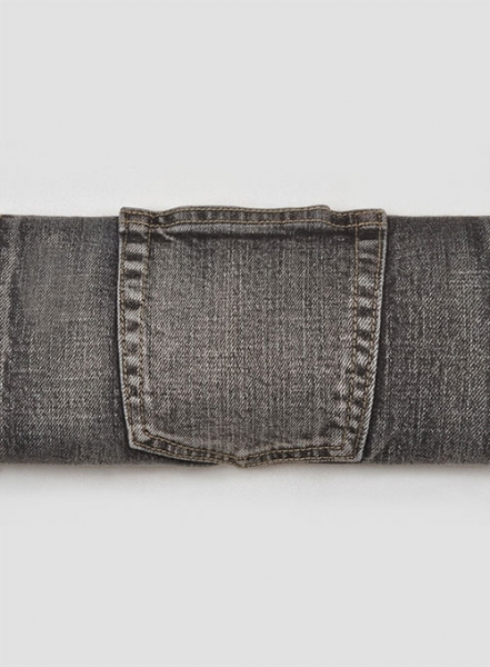 Stone Carbon Black Stretch Jeans - Vintage Wash