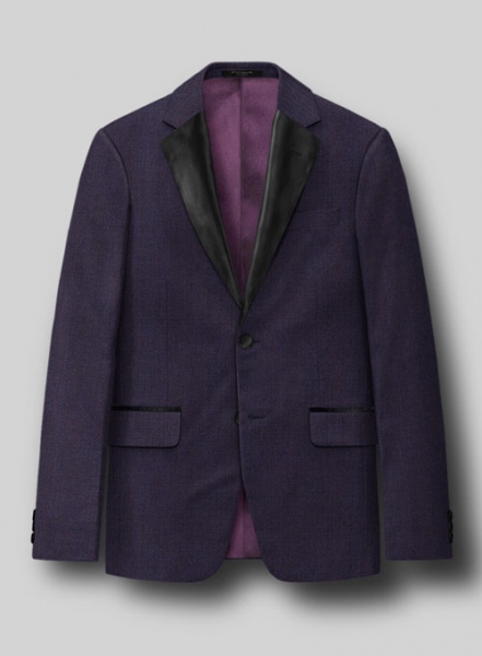 Napolean Eggplant Wool Tuxedo Suit