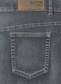 Ash Gray Stretch Jeans - Vintage Wash