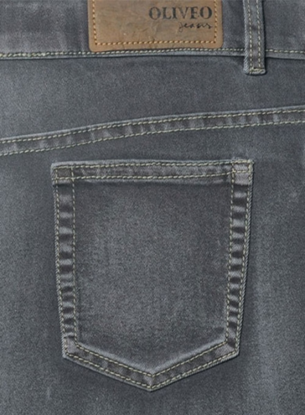 Ash Gray Stretch Jeans - Vintage Wash
