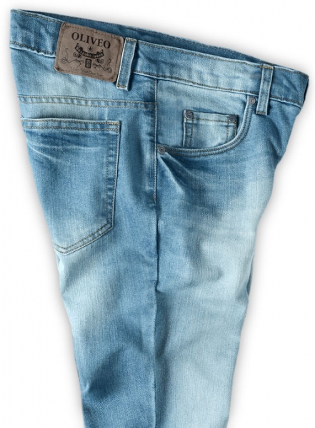 Varro Blue Stone Wash Whisker Jeans