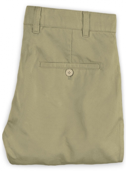 Dark Khaki Stretch Chino Pants