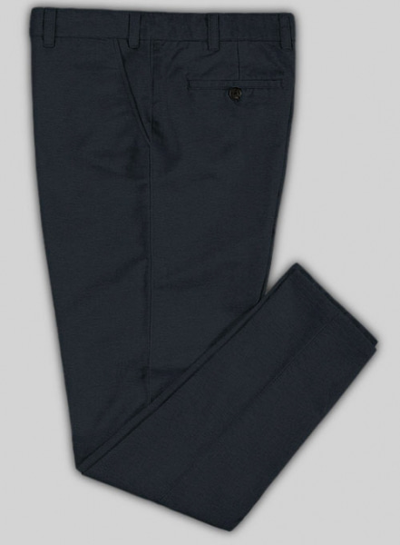 Stretch Summer Navy Blue Chino Pants