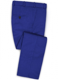 Italian Royal Blue Wool Pants