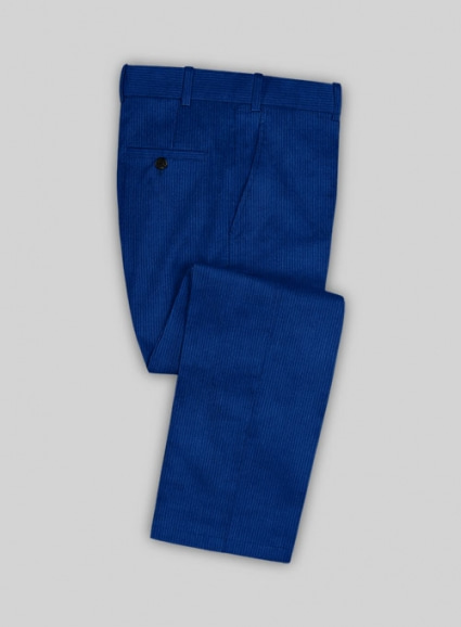 Bright Blue Thick Corduroy Pants