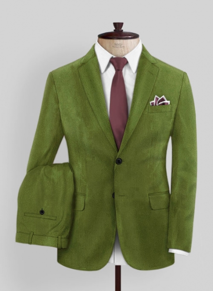 Princely Green Velvet Suit