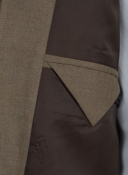 Frosted Brown Terry Rayon Breezer Style Jacket