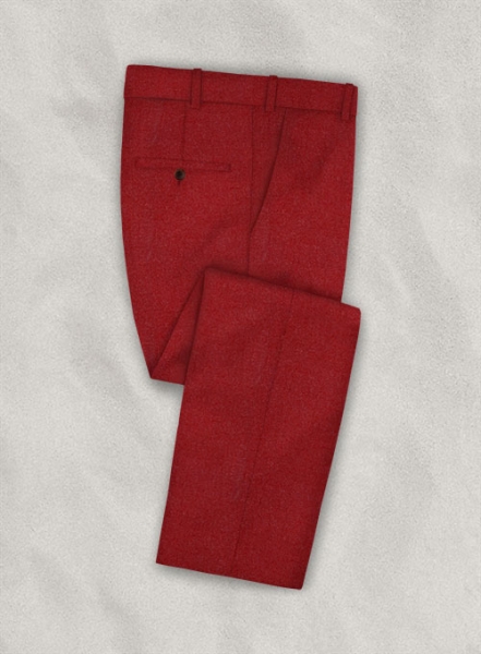 Italian Wool Cashmere Ruby Red Suit