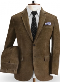 Italian Beige Corduroy Suit