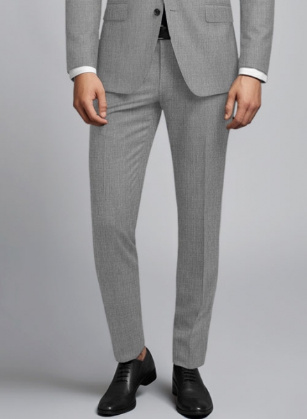 Reda Worsted Mid Gray Pure Wool Pants