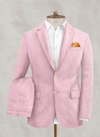 Solbiati Gingham Pink Seersucker Suit