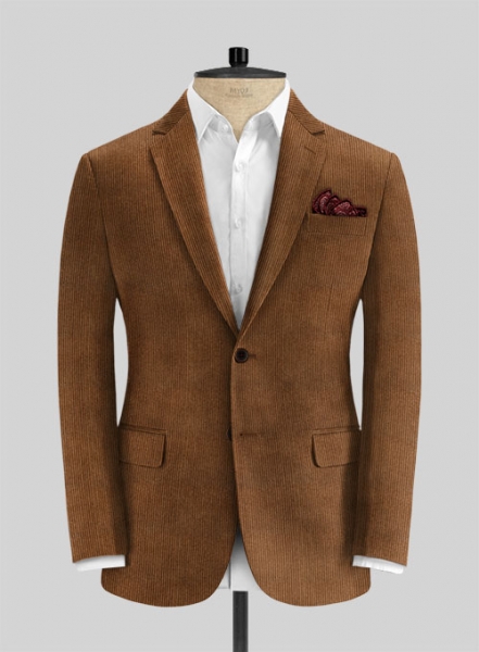 Rust Brown Thick Corduroy Jacket