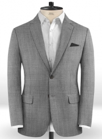 Light Gray Pick & Pick Wool Jacket