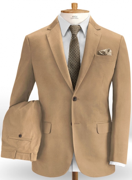 Tan Stretch Chino Suit