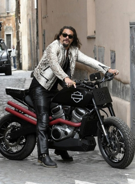 Fast X 2023 Jason Momoa Snake Print Leather Jacket