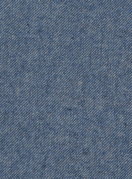 Classic Blue Denim Tweed Pea Coat