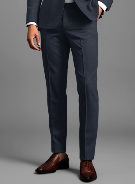 Napolean Dark Blue Wool Tuxedo Suit