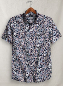 Liberty Aquina Cotton Shirt - Half Sleeves