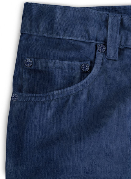 Stretch Cobalt Blue Corduroy Jeans - 21 Wales