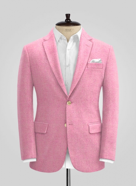 Melange Spring Pink Tweed Suit