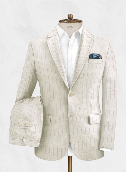 Italian Linen Tato Stripe Suit