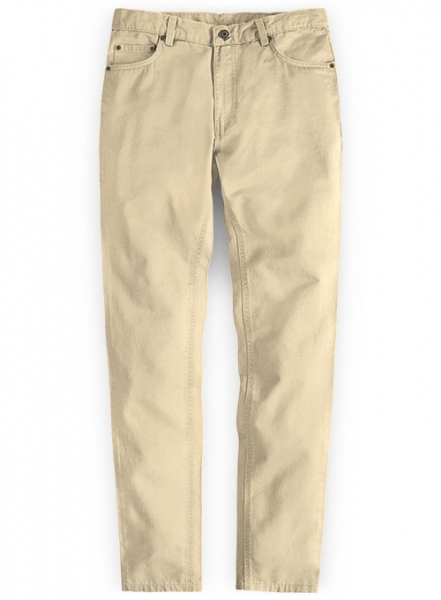 Stretch Summer Light Khaki Chino Jeans