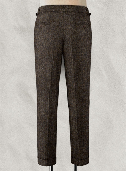 Haberdasher Brown Tweed Highland Tweed Trousers