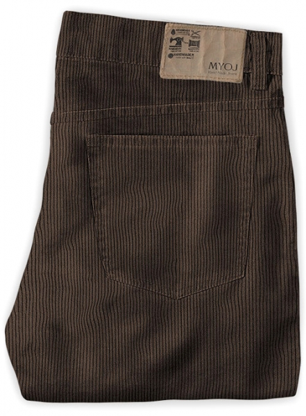 Dark Brown Corduroy Jeans - 8 Wales