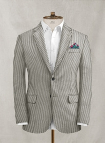 Solbiati Gray Seersucker Jacket