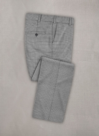 Napolean Mini Houndstooth White Wool Pants
