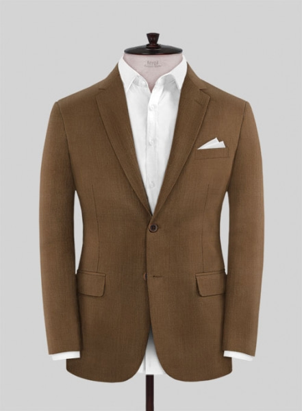 Scabal Sepia Brown Wool Suit